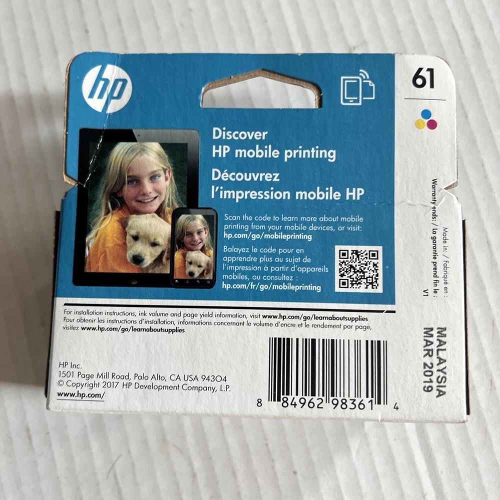 HP: 61 Tri-Color - Picture 2 of 2